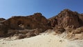 Arches rock formation at Timna park , Israel